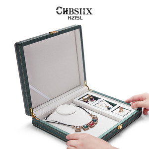 C&K2022款珠宝首饰盒带锁套装高档戒指项链展示盒吊坠耳饰收纳盒