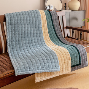 灯芯绒四季通用加厚红木沙发坐垫子防滑硅胶实木沙发垫海绵垫垫子