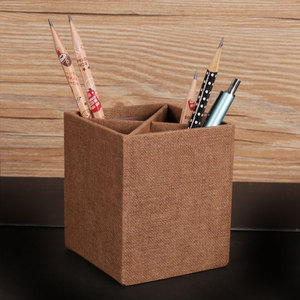 北欧书房笔筒精致办公室桌面创意文具收纳盒架子艺术笔桶软装摆件