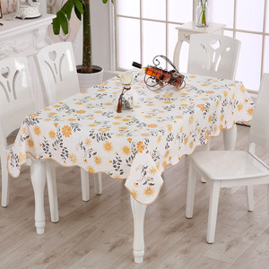吃饭桌子PEVA免洗塑料薄膜棉复合桌布圆形长方形家用方桌茶几台布