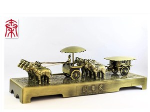 兵马俑铜车马马车模型陕西西安特色旅游纪念品出国礼品送老外摆件