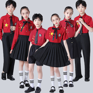 六一儿童演出服爱国少年合唱团男女童中小学生诗歌朗诵比赛表演服