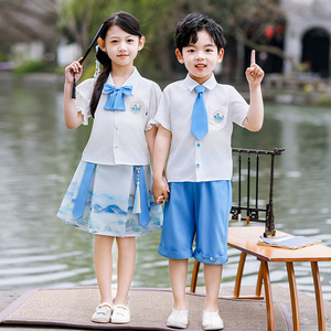 六一儿童演出服幼儿园园服表演服饰中国新中式马面裙古风毕业汉服