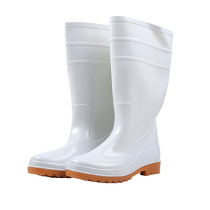 朗莱斯特雨鞋食品厂卫生靴工作雨靴大码白色胶鞋水鞋女男高筒防滑