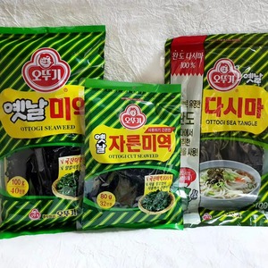 韩国进口裙带菜不倒翁海带干货韩式海带片汤专用紫菜薄裙带100g