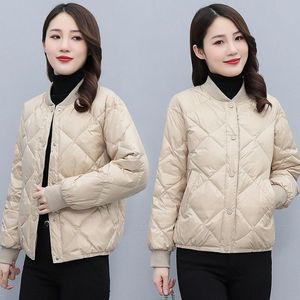 小款棉衣女2024韩版宽松显瘦矮个子轻薄羽绒棉服短装时尚冬季外套