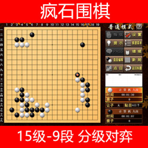 2020新款疯石围棋zero人工智能ai软件汉化免安装对弈crazystone