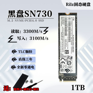 西数SN730 SN720笔记本 256G 512G 1T NVME台式机PCIE M2固态硬盘