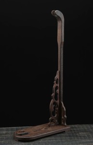 镇宅剑架鸡翅木立式刀架单层刀剑木制展览架稳定兵器木质架子礼品