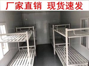 子母床公寓经济型工地高低床宿舍折叠床学校免安装折叠铁架床铁床