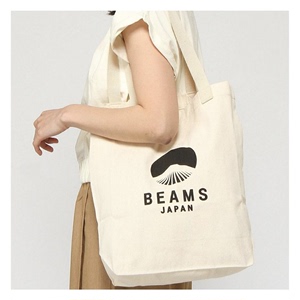 帆布包BEAMS 20SS 定番富士山logo包包女夏耐用大容量休闲手提包