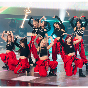 kep1er女团同款少儿街舞爵士舞hiphop演出服韩版打歌服舞台表演服