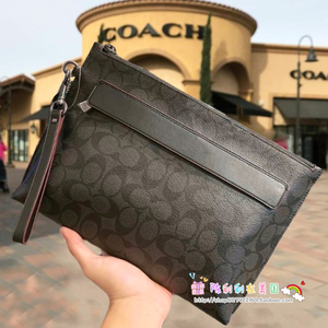 代购蔻驰coach男包手拿包手腕纯色真皮腋下包印花拼色手拎信封包 阿里巴巴找货神器