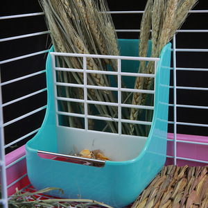 【草架+食盒(二合一)】兔子草架食盆内置专用固定防翻防咬防浪费