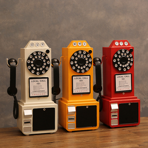 美式复古老式电话机模型摆件拍照道具服装店酒吧墙壁墙面装饰挂件