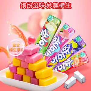 韩国进口crown克丽安酸甜水果软糖办公室儿童零食糖果