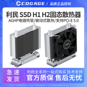 利民COGAGE SSD H1 H2 M.2固态硬盘散热器单塔2热管支持PCI-E 5.0