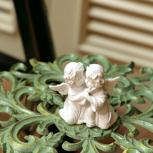 欧式复古天使丘比特装饰品美式树脂石膏雕塑雕像餐厅小摆件送礼物