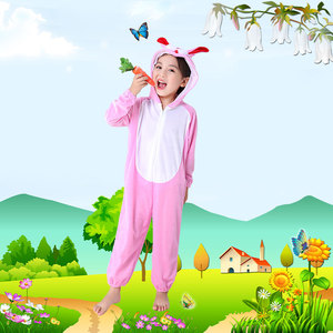 儿童动物服装演出服大灰狼和小兔子小羊幼儿园小学生节日表演衣服