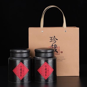 复古马口铁罐茶叶罐通用红绿茶普洱黑茶小青柑半斤一斤装密封空罐