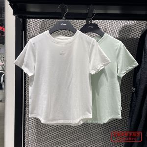 李宁正品2024夏季新款女子健身系列冰感舒适宽松短袖T恤ATSU486