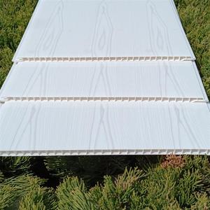 新款白木纹款式花纹长条吊顶扣板棚板塑料PVC天花板客厅卧室自装