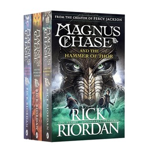 波西杰克逊北欧神话 第四季三部曲 Rick Riorda Magnus Chase 3册 Sword of Summer 马格纳斯与仙宫之神英文原版小说