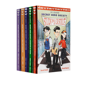 英文原版 DC Comics Secret Hero Society 精装 5册合售 儿童冒险漫画小说 秘密英雄会 DC超级英雄 小学生课外推荐阅读