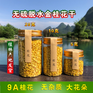 无硫脱水桂花干9A广西桂林食用新鲜精选金桂花茶叶烘焙泡水喝浓香