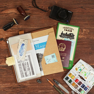 日本Traveler's Notebook 标准护照款TN旅行者笔记内芯配件手账本