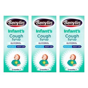 英国药房Benylin婴儿儿童止咳糖浆化痰平喘支气管炎3瓶