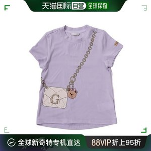 GUESS T恤 [大邱百货店] [GUSS 童装] BLING 包 印花 长 T恤(G33D