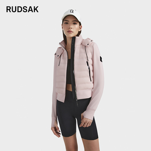 【2024新品】RUDSAK CASSA 女式短款浅色羽绒连帽短款飞行员夹克