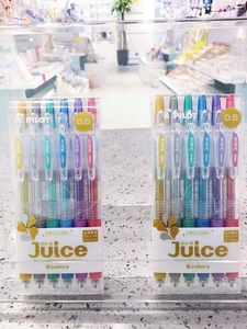 日本PILOT百乐Juice果汁笔金属色按动水笔0.5金属粉闪光笔套装