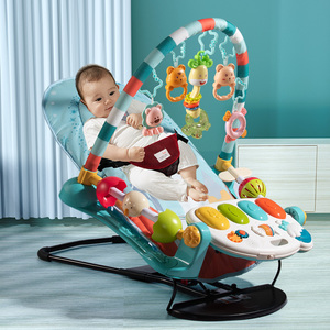 新生钢琴健身架多功能脚踏婴儿玩具弹跳椅0-1岁宝宝床铃躺着哄娃3