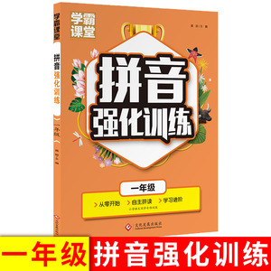 拼音强化训练 一年级学霸课堂1年级同步学习基础认读拼写训练达标综合测试从零开始自主拼读学习进阶