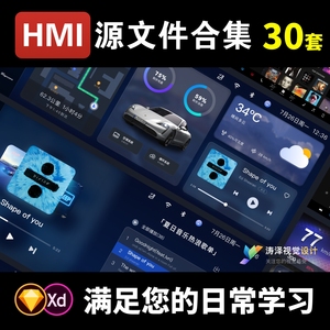 汽车Hmi设计车载UI汽车中控屏Ui交互设计GUI车机界面车载人机交互