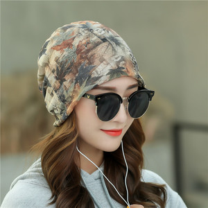 女式韩版春秋薄款包头帽时尚妈妈月子帽子舒适化疗帽光头睡帽头巾
