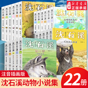 沈石溪动物小说注音版读本全集全套22册 狼王梦斑羚飞渡沈石溪的书动物小说系列 文学6-8-9-10-12岁小学生课外阅读书籍正版绝境