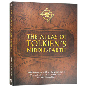 托尔金中土世界地图设定集 英文原版书 The Atlas of Tolkien's Middle-earth 指环王 霍比特 魔戒 精灵宝钻 奇幻世界指南 英文版