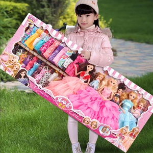 换装洋娃娃玩具套装女孩公主2021新款超大礼盒大号儿童生日礼物