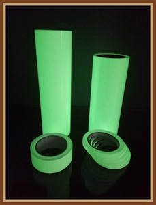 蓄光荧光不干胶纸 PVC印刷喷绘发光膜 PET刻字夜光条警示胶带