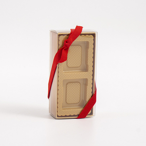 厂家供应金箔歌帝梵巧克力烘焙甜点包装纸盒PVC喜糖伴手礼盒