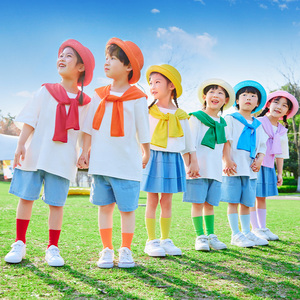 儿童啦啦队演出服幼儿园毕业照服装学生运动会开幕式团体班服套装