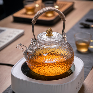 玻璃茶壶泡茶家用耐高温电陶炉煮茶器围炉2024新款烧水壶养生茶具