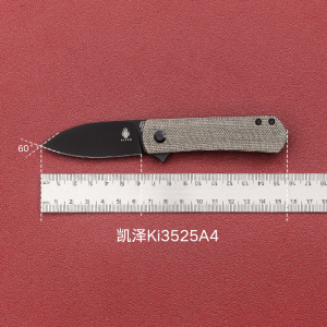 KIZER凯泽约克夏户外露营装备多用途EDC口袋高硬度折叠小刀Ki3525