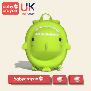 英国babycrayon鲨鱼幼儿园儿童书包女孩宝宝2022新款男孩女童背包