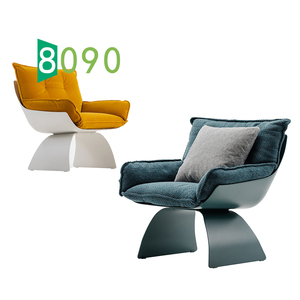 8090居品意式轻奢家具样板间家用2024新款单人不锈钢设计师沙发椅