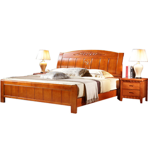实木床工厂床实木经济型中式木头床双人床1.8米箱式Y床储物1.5