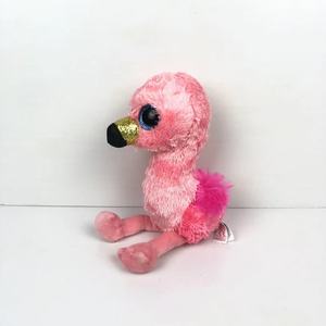 15cm大眼睛毛绒公仔红色火烈鸟吉尔达美国出口玩具生日礼物布娃娃